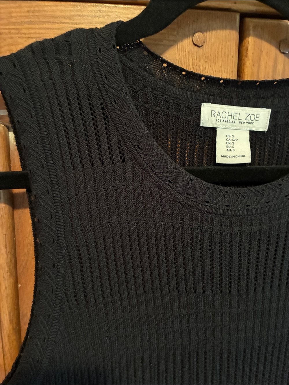Rachel Zoe Black Knit Midi Dress Size S - Picture 3 of 4